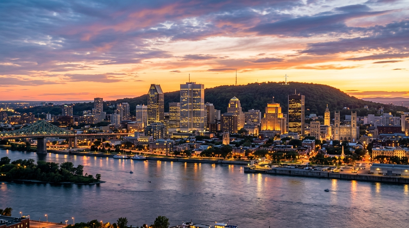 Panorama de la ville et skyline industrielle